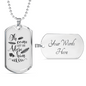 Come Let Us Adore Necklace Stainless Steel or 18k Gold Dog Tag 24" Chain-Express Your Love Gifts