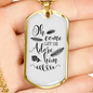 Come Let Us Adore Necklace Stainless Steel or 18k Gold Dog Tag 24" Chain-Express Your Love Gifts