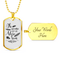 Come Let Us Adore Necklace Stainless Steel or 18k Gold Dog Tag 24" Chain-Express Your Love Gifts