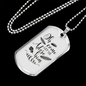 Come Let Us Adore Necklace Stainless Steel or 18k Gold Dog Tag 24" Chain-Express Your Love Gifts