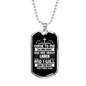 Come To Me All Who Labor Matthew 11:28 Necklace Stainless Steel or 18k Gold Dog Tag 24" Chain-Express Your Love Gifts