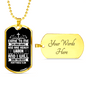 Come To Me All Who Labor Matthew 11:28 Necklace Stainless Steel or 18k Gold Dog Tag 24" Chain-Express Your Love Gifts