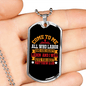 Come To Me Matthew 11:28 Necklace Stainless Steel or 18k Gold Dog Tag 24" Chain-Express Your Love Gifts