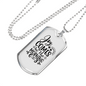 Comes In The Morning Necklace Stainless Steel or 18k Gold Dog Tag 24" Chain-Express Your Love Gifts