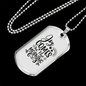 Comes In The Morning Necklace Stainless Steel or 18k Gold Dog Tag 24" Chain-Express Your Love Gifts