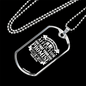 Comfort In Affliction Psalm 119:50 Stainless Steel or 18k Gold Dog Tag 24" Chain-Express Your Love Gifts