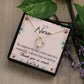 Commendable Nurse Healthcare Medical Worker Nurse Appreciation Gift Forever Necklace w Message Card-Express Your Love Gifts