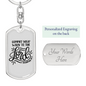 Commit Your Work Proverbs 16:3 Keychain Stainless Steel or 18k Gold Dog Tag Keyring-Express Your Love Gifts