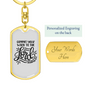 Commit Your Work Proverbs 16:3 Keychain Stainless Steel or 18k Gold Dog Tag Keyring-Express Your Love Gifts