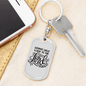 Commit Your Work Proverbs 16:3 Keychain Stainless Steel or 18k Gold Dog Tag Keyring-Express Your Love Gifts