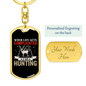Complicated Hunter'S Keychain Gift Stainless Steel or 18k Gold Dog Tag Keyring-Express Your Love Gifts