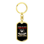 Complicated Hunter'S Keychain Gift Stainless Steel or 18k Gold Dog Tag Keyring-Express Your Love Gifts