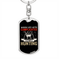 Complicated Hunter'S Keychain Gift Stainless Steel or 18k Gold Dog Tag Keyring-Express Your Love Gifts