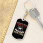 Complicated Hunter'S Keychain Gift Stainless Steel or 18k Gold Dog Tag Keyring-Express Your Love Gifts