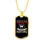Complicated Hunting Necklace Stainless Steel or 18k Gold Dog Tag 24" Chain-Express Your Love Gifts