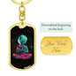 Consciousness Alien Dog Tag Pendant Keychain Stainless Steel or 18k Gold-Express Your Love Gifts