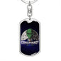 Conspiracy Alien Dog Tag Pendant Keychain Stainless Steel or 18k Gold-Express Your Love Gifts