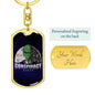 Conspiracy Alien Dog Tag Pendant Keychain Stainless Steel or 18k Gold-Express Your Love Gifts