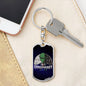 Conspiracy Alien Dog Tag Pendant Keychain Stainless Steel or 18k Gold-Express Your Love Gifts