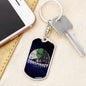 Conspiracy Alien Dog Tag Pendant Keychain Stainless Steel or 18k Gold-Express Your Love Gifts