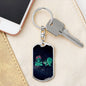 Cool Aliens Dog Tag Pendant Keychain Stainless Steel or 18k Gold-Express Your Love Gifts