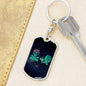 Cool Aliens Dog Tag Pendant Keychain Stainless Steel or 18k Gold-Express Your Love Gifts