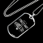 Cool Beard And Tats Dad Dog Tag Stainless Steel or 18k Gold 24" Chain-Express Your Love Gifts