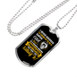 Cool Freaking Awesome Firefighter Gift Stainless Steel or 18k Gold Dog Tag 24" Chain-Express Your Love Gifts