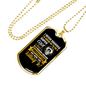 Cool Freaking Awesome Firefighter Gift Stainless Steel or 18k Gold Dog Tag 24" Chain-Express Your Love Gifts