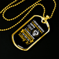 Cool Freaking Awesome Firefighter Gift Stainless Steel or 18k Gold Dog Tag 24" Chain-Express Your Love Gifts