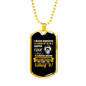 Cool Freaking Awesome Firefighter Gift Stainless Steel or 18k Gold Dog Tag 24" Chain-Express Your Love Gifts