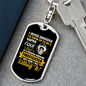 Cool Freaking Awesome Firefighter Keychain Stainless Steel or 18k Gold Dog Tag Keyring-Express Your Love Gifts