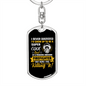 Cool Freaking Awesome Firefighter Keychain Stainless Steel or 18k Gold Dog Tag Keyring-Express Your Love Gifts