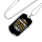 Cool Hunting Dad Necklace Stainless Steel or 18k Gold Dog Tag 24" Chain-Express Your Love Gifts