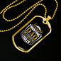 Cool Hunting Dad Necklace Stainless Steel or 18k Gold Dog Tag 24" Chain-Express Your Love Gifts