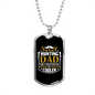 Cool Hunting Dad Necklace Stainless Steel or 18k Gold Dog Tag 24" Chain-Express Your Love Gifts