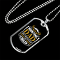 Cool Hunting Dad Necklace Stainless Steel or 18k Gold Dog Tag 24" Chain-Express Your Love Gifts