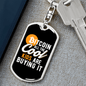 Cool Kids Are Buying Bitcoin Crypto Keychain Stainless Steel or 18k Gold Dog Tag Keyring-Express Your Love Gifts