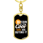 Cool Kids Are Buying Bitcoin Crypto Keychain Stainless Steel or 18k Gold Dog Tag Keyring-Express Your Love Gifts
