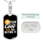 Cool Kids Are Buying Bitcoin Crypto Keychain Stainless Steel or 18k Gold Dog Tag Keyring-Express Your Love Gifts