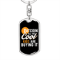 Cool Kids Are Buying Bitcoin Crypto Keychain Stainless Steel or 18k Gold Dog Tag Keyring-Express Your Love Gifts