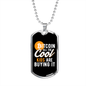 Cool Kids Are Buying Bitcoin Crypto Necklace Stainless Steel or 18k Gold Dog Tag 24" Chain-Express Your Love Gifts