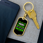 Cool Mother Green Mom Keychain Stainless Steel or 18k Gold Dog Tag Keyring-Express Your Love Gifts