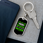 Cool Mother Green Mom Keychain Stainless Steel or 18k Gold Dog Tag Keyring-Express Your Love Gifts