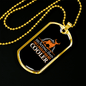 Cooler Regular Hunting Dad Necklace Stainless Steel or 18k Gold Dog Tag 24" Chain-Express Your Love Gifts