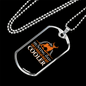 Cooler Regular Hunting Dad Necklace Stainless Steel or 18k Gold Dog Tag 24" Chain-Express Your Love Gifts