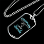 Coouples Together Fishing Necklace Stainless Steel or 18k Gold Dog Tag 24" Chain-Express Your Love Gifts