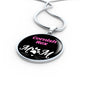 Cornish Rex Cat Mom Necklace Circle Pendant Stainless Steel or 18k Gold 18-22"-Express Your Love Gifts