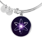 Cosmos (ATOM) Bracelet Stainless Steel or 18k Gold Circle Bangle-Express Your Love Gifts
