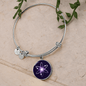 Cosmos (ATOM) Bracelet Stainless Steel or 18k Gold Circle Bangle-Express Your Love Gifts